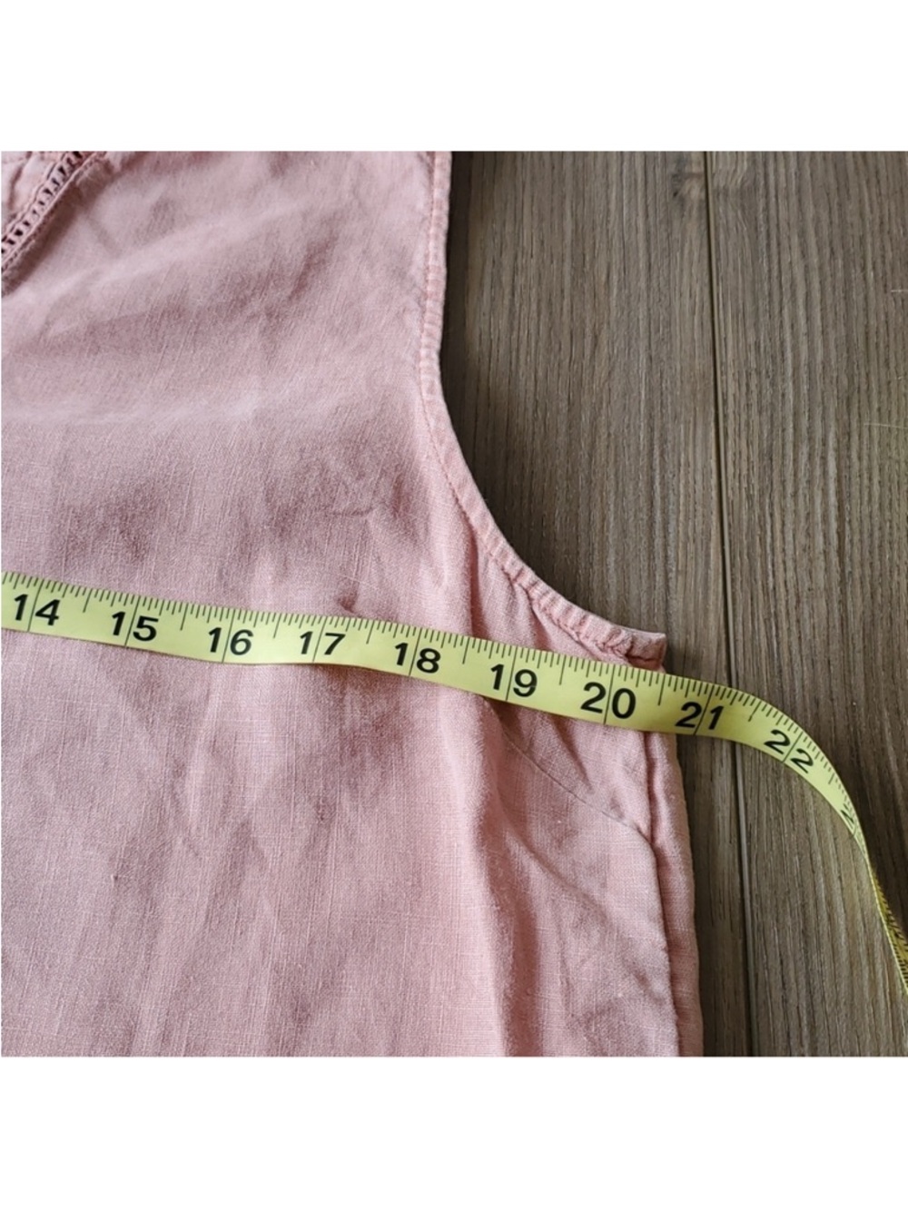Sigrid Olsen Salmon Linen Sleeveless Dress - Picture 8 of 10